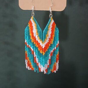 Indigenous handmade beadwork - earrings